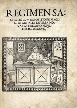 Cover page of Regimen Sanitatis Salernitatum c. 1480